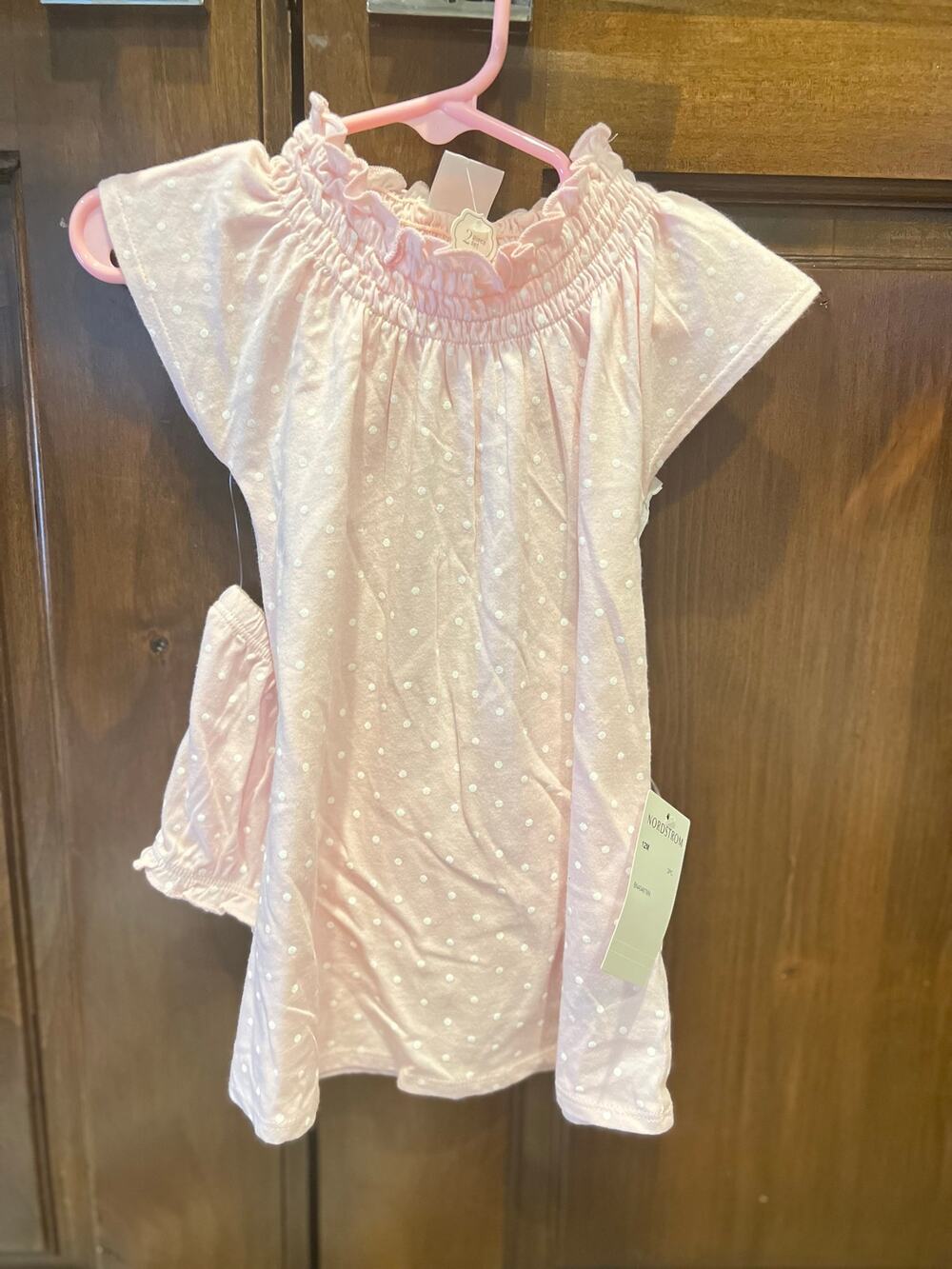 Nordstrom Girl NWT Pink Dress with Bloomers 12M